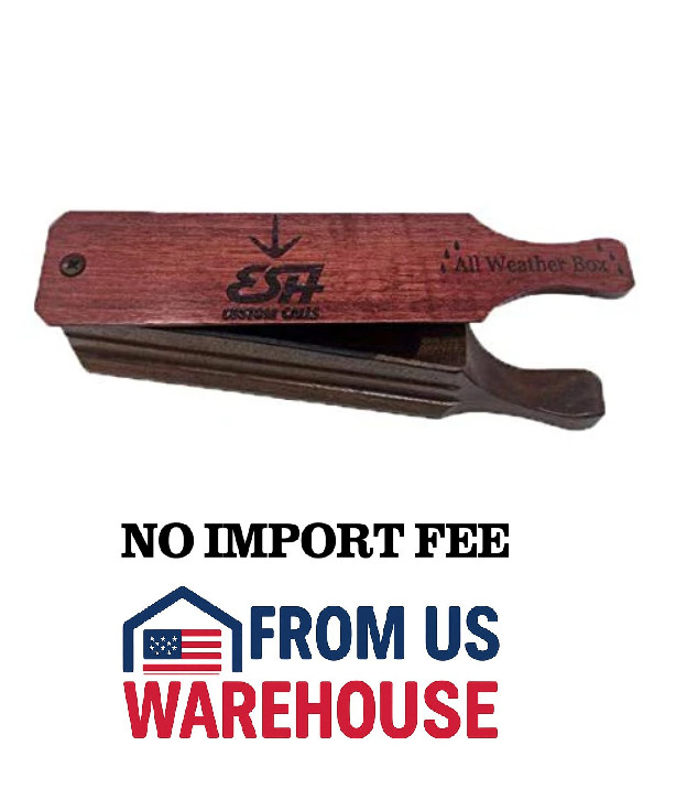 ESH All Weather Turkey Box Call Wooden Hen Gobbler Hunting Call USA