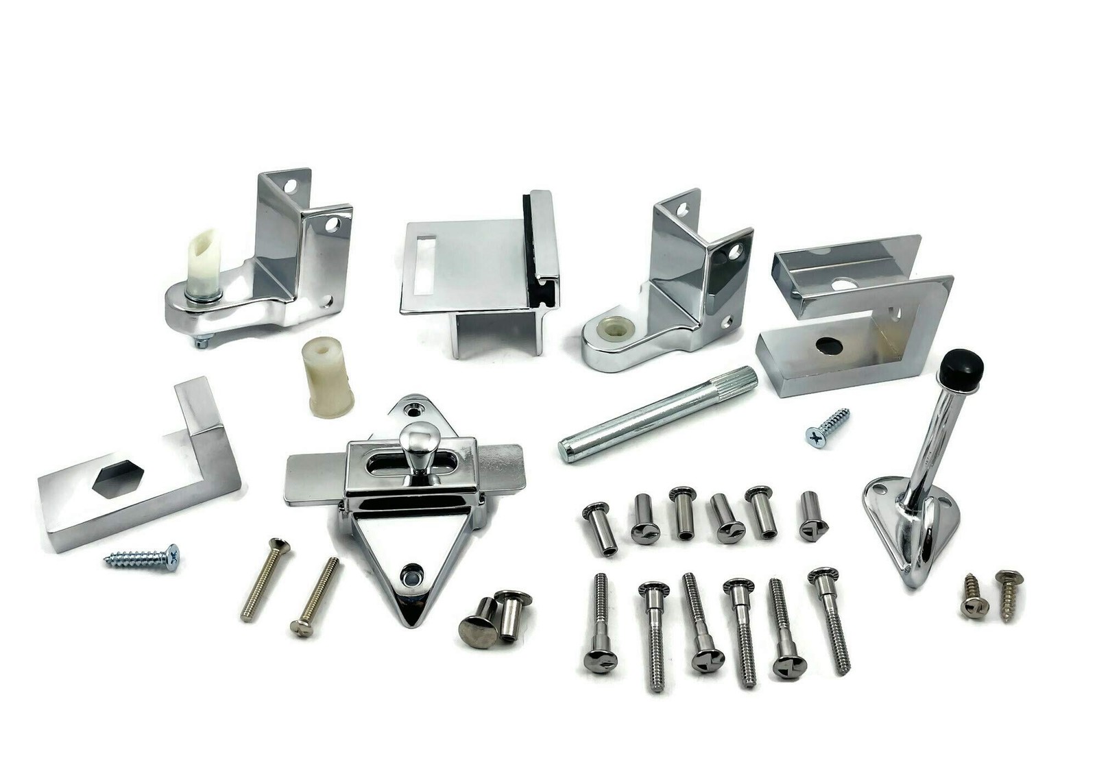 TP 1100 Toilet Partition Die Cast Zamac Complete Inswing Door Hardware Set, 1...