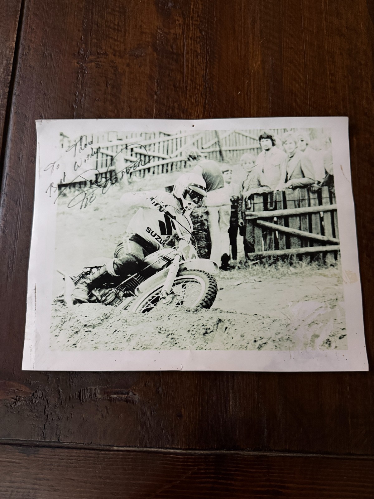 Roger DeCoster Autograph Photo