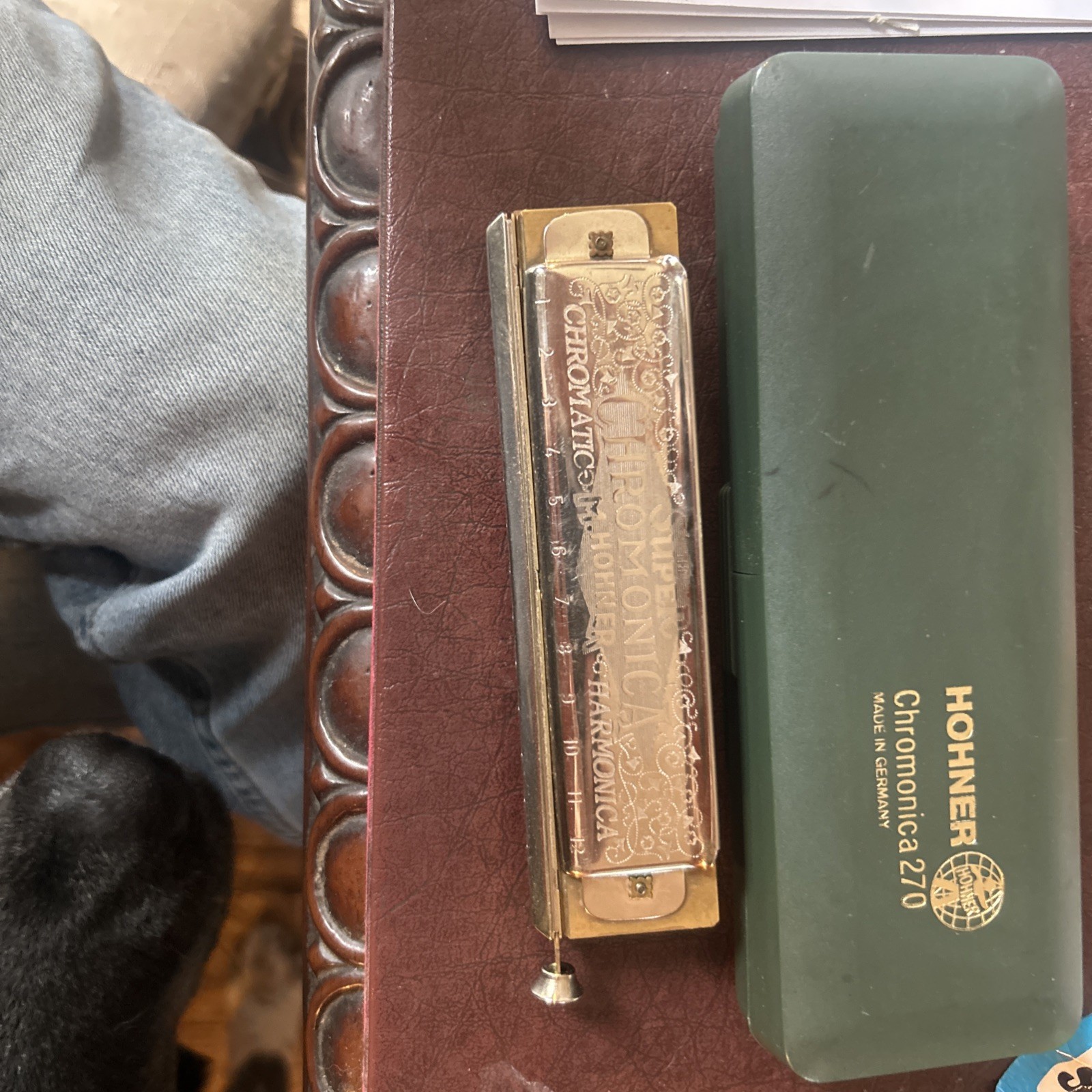 Hohner 270-C Super Chromonica Professional Chromatic Harmonica Harp Key of C