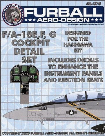 1/48 fur ball decal F/A-18 E/F & EA-18G cockpit