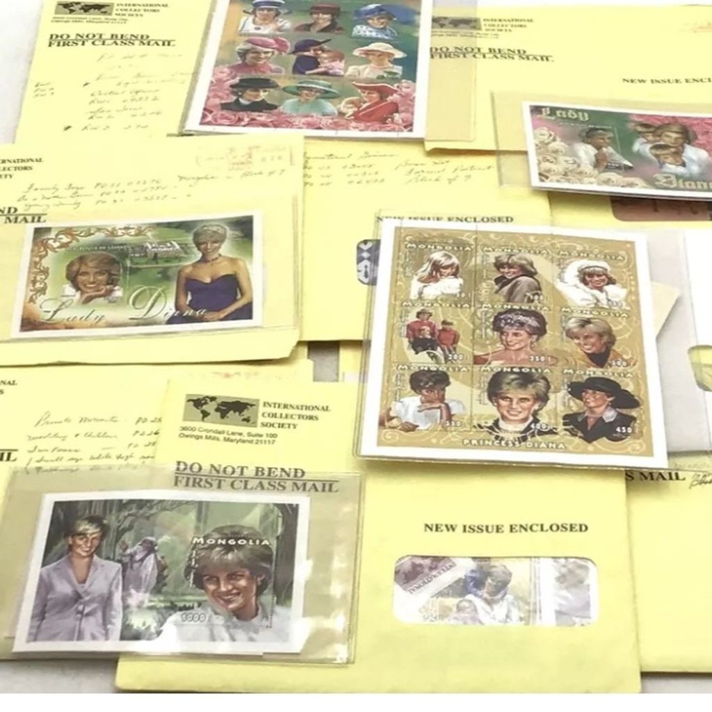 Princess Diana Commemorative Stamp Collection Mint Gem Quality MNH