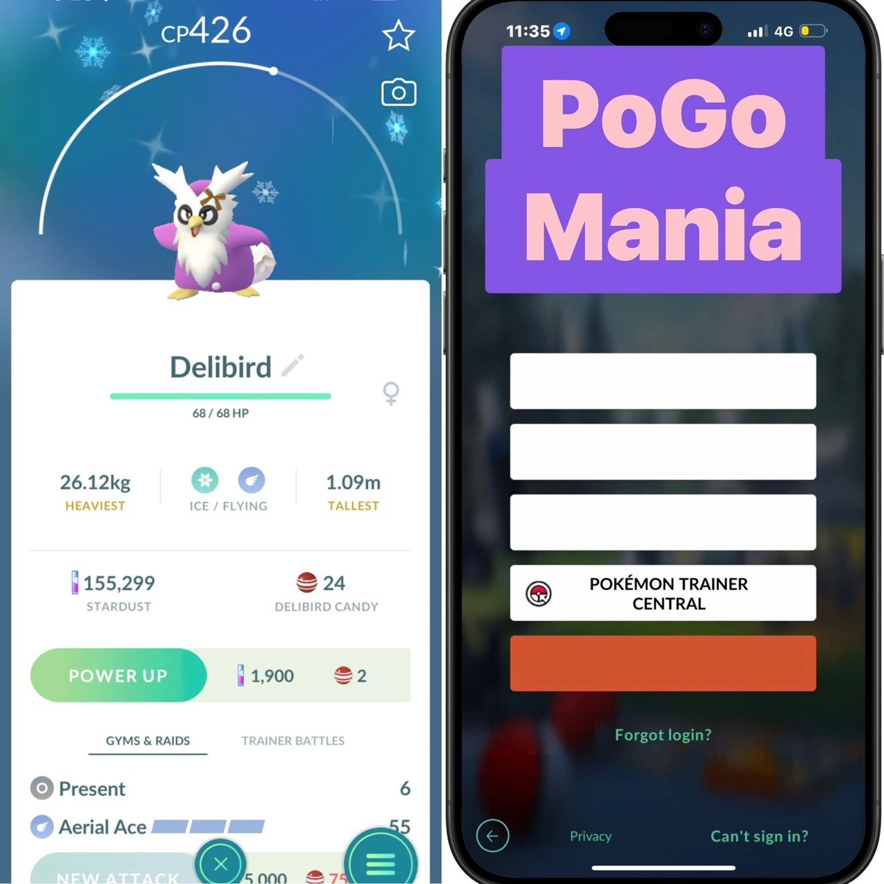 Shiny Delibird wearing a holiday ribbon✨mini PTC 20k✨(read description)