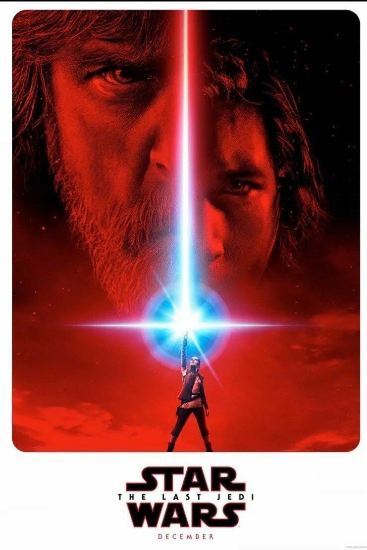 “THE LAST JEDI” Teaser Movie Poster Sign Official Star Wars FREE SHIPPING
