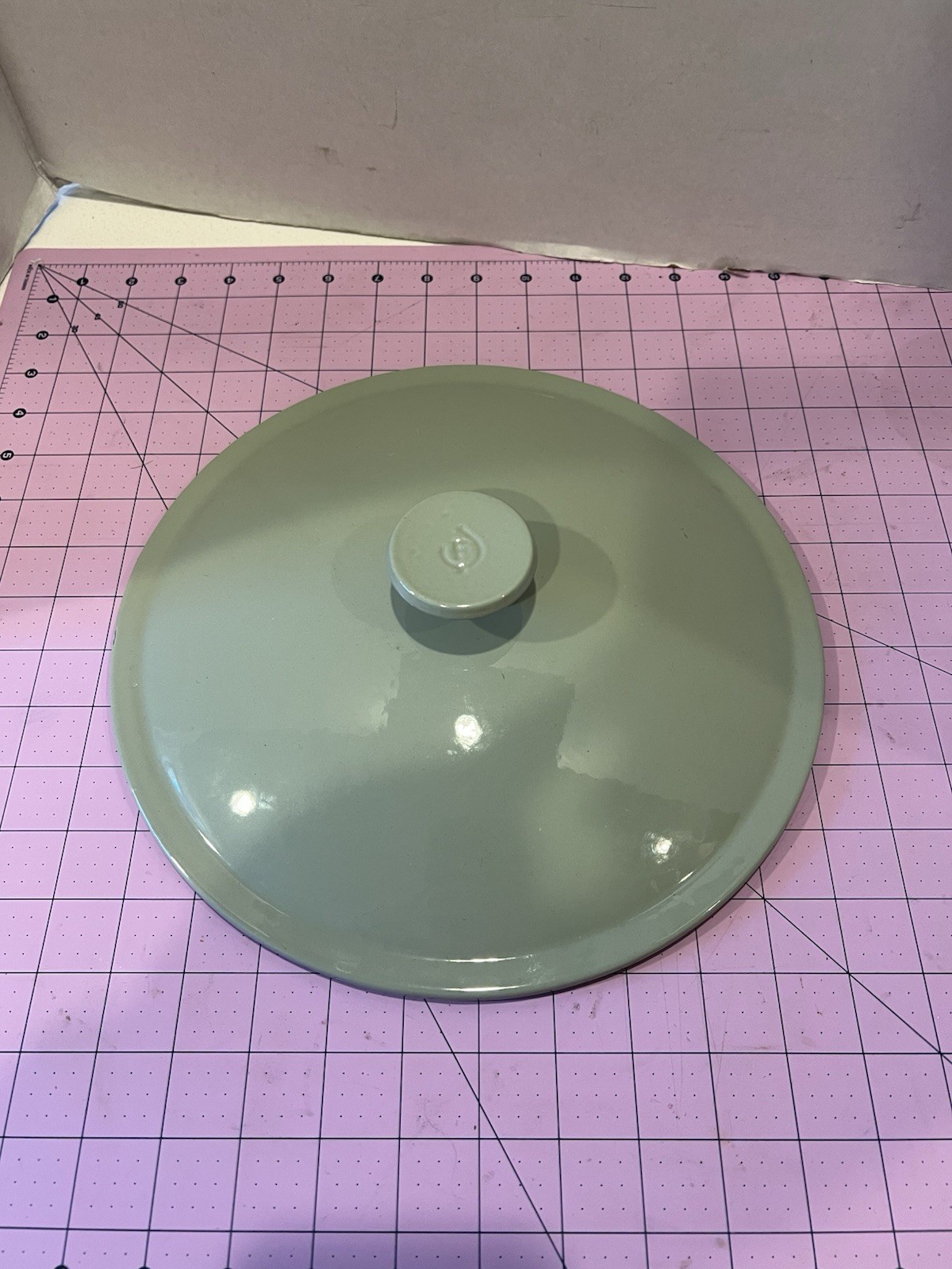 Green Enamel Cast Iron 5 Qt Dutch Oven Green fits 10.25” Skillet LID ONLY