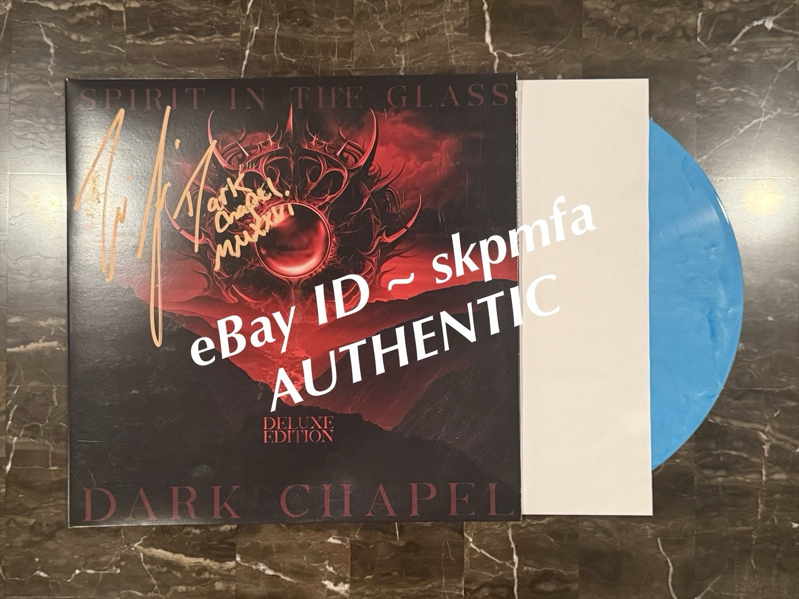 DARIO LORINA Signed Vinyl Album Dark Chapel 💯Authentic Black Label Society
