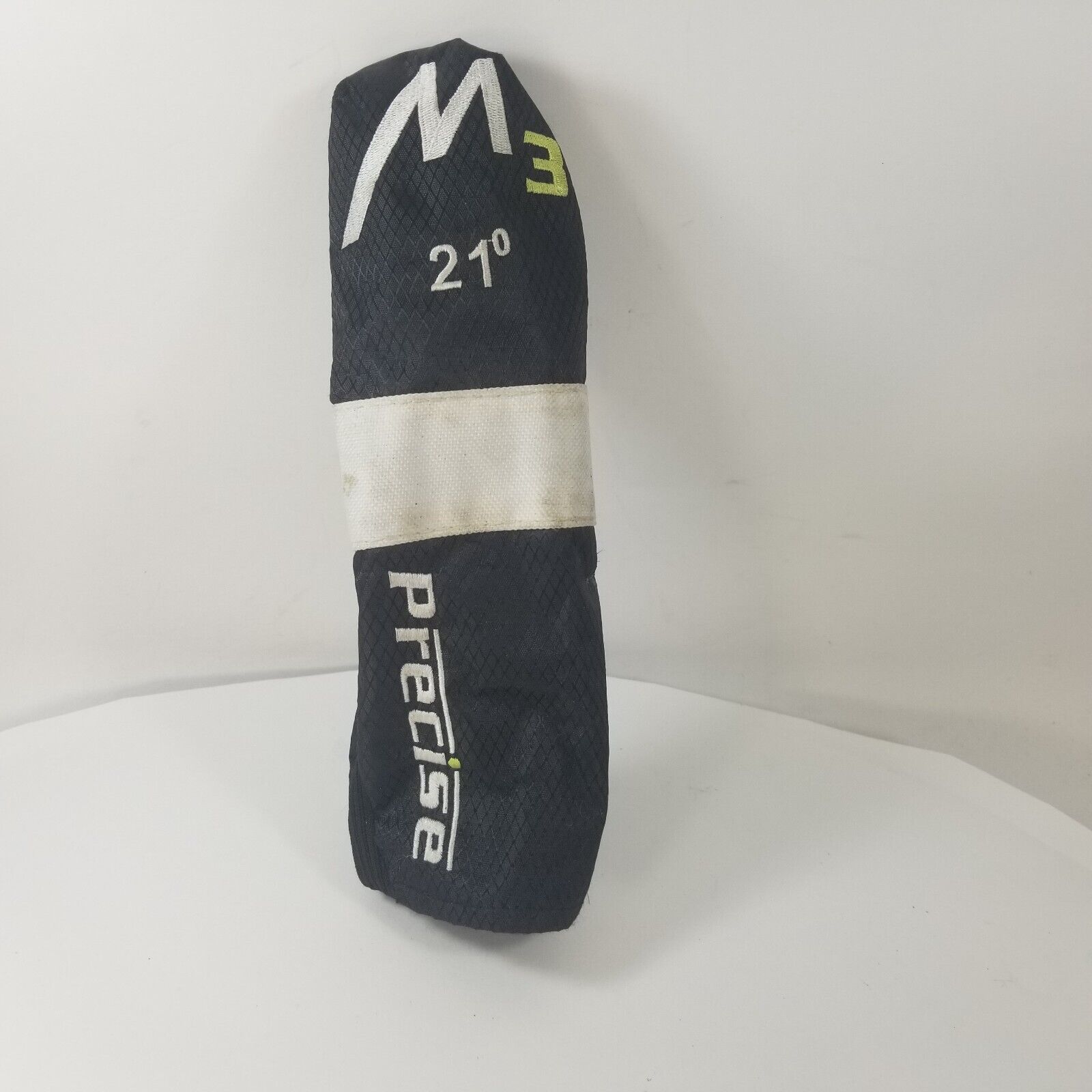 PRECISE GOLF M3 21° HYBRID RESCUE HEADCOVER - Black White Head Cover