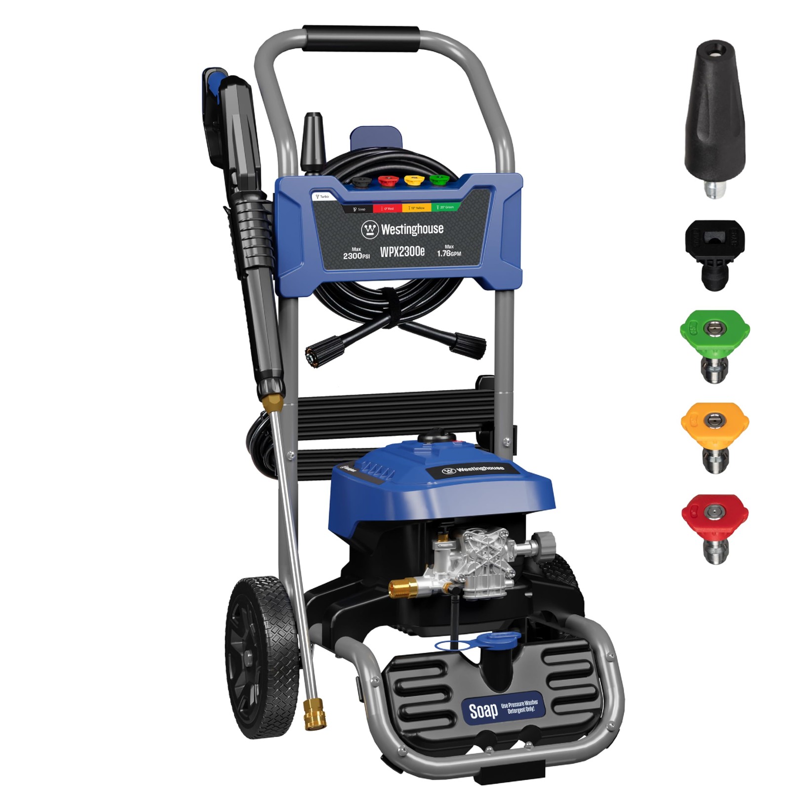 Westinghouse WPX2300e Electric Pressure Washer, 2300 Max 2300 PSI, Blue 
