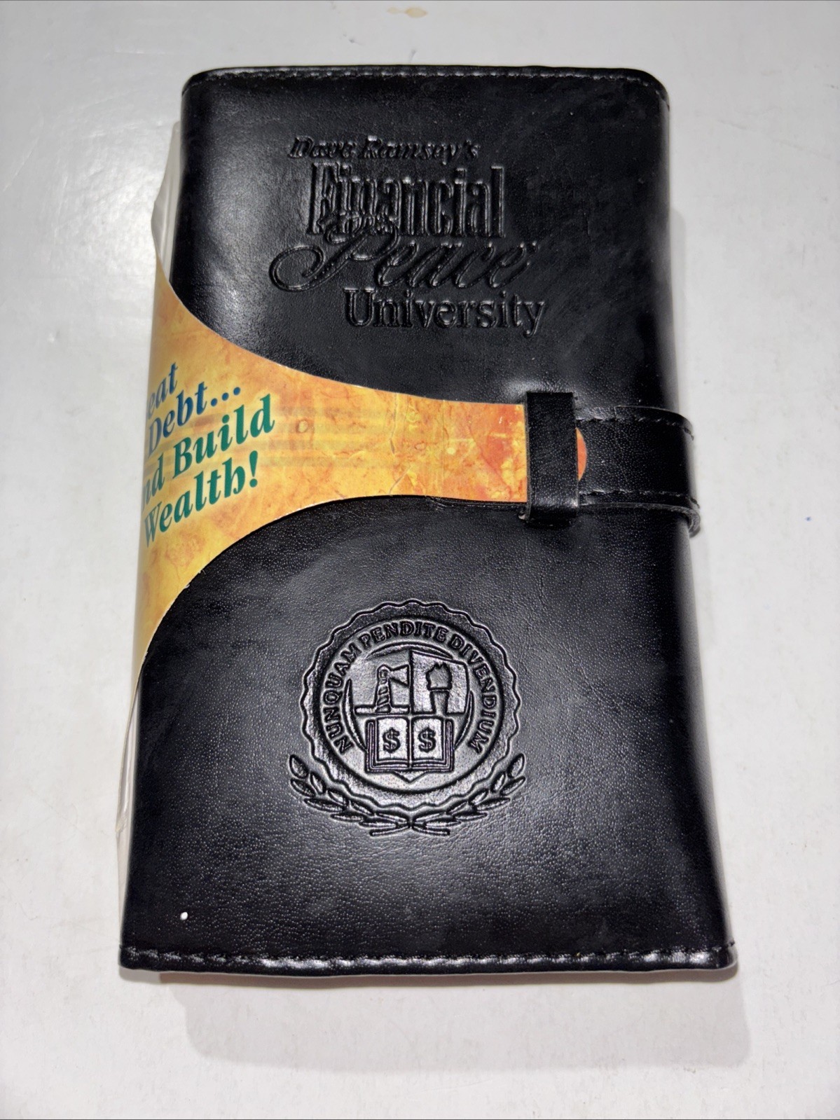 Financial Peace University Envelope System Wallet Black Dave Ramsey Unused