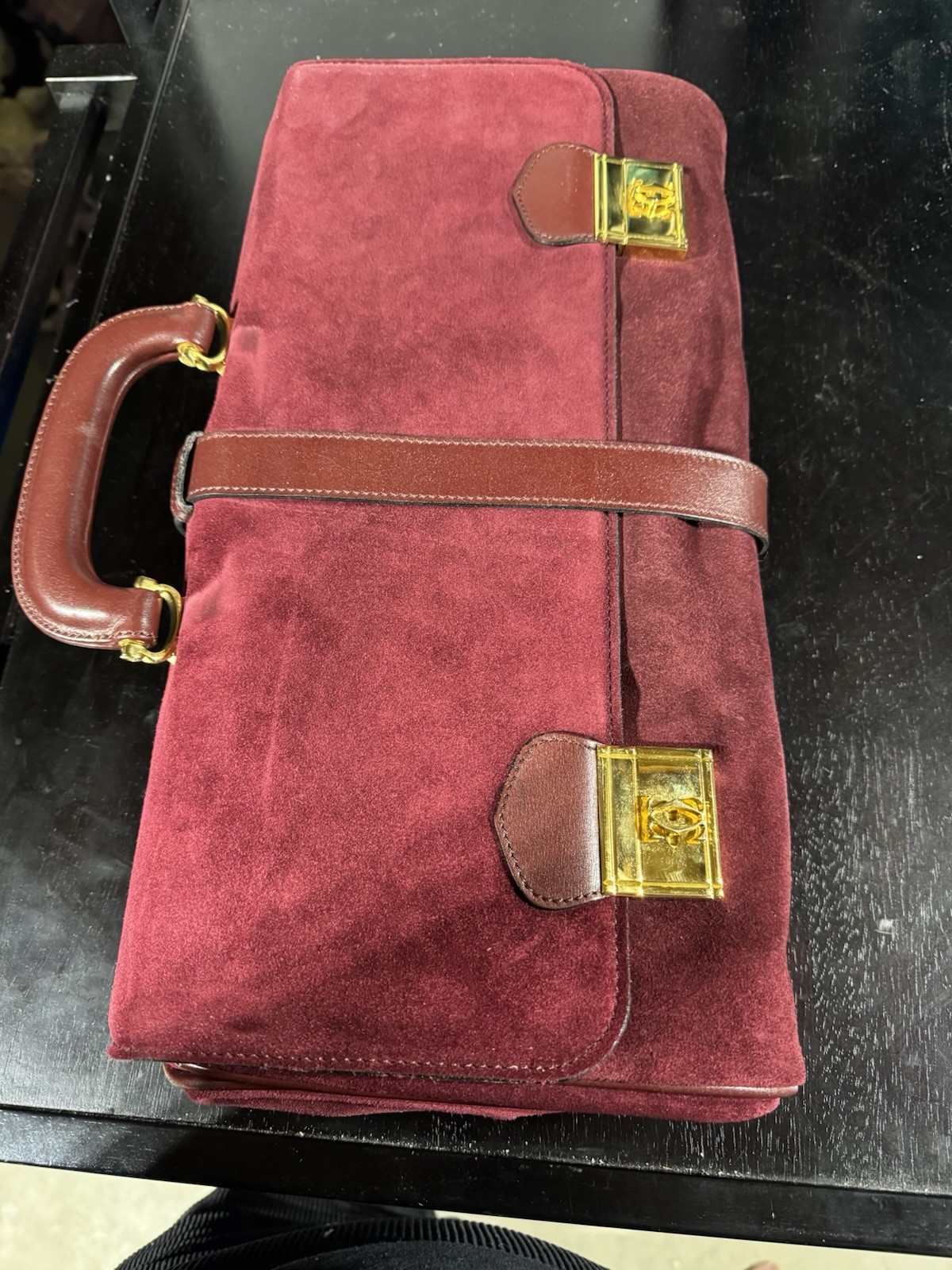Cartier Vintage Suede And Leather Luggage - One Piece