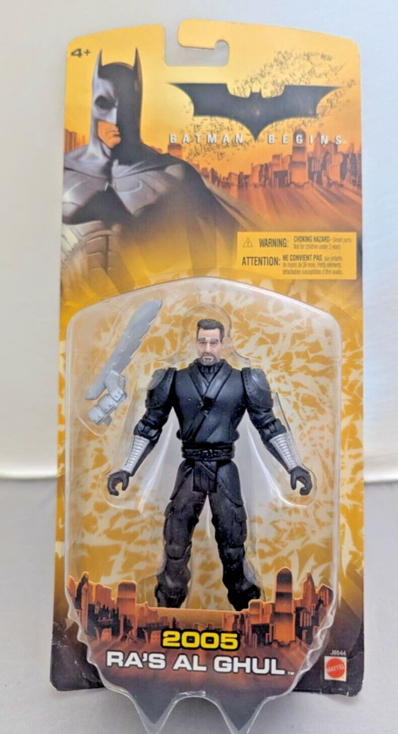 NEW – SEALED Mattel Batman Begins 2005 Ra's Al Ghul Action Figure