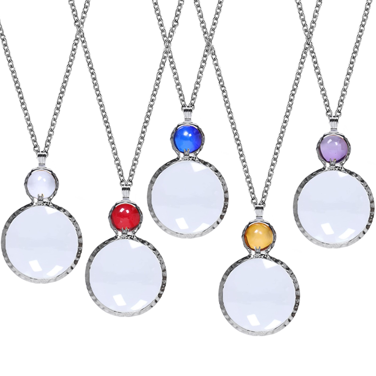 Magnifying Glass Necklace,XILAZAB 10x Monocle Glasses Loupe Magnifier Necklac...