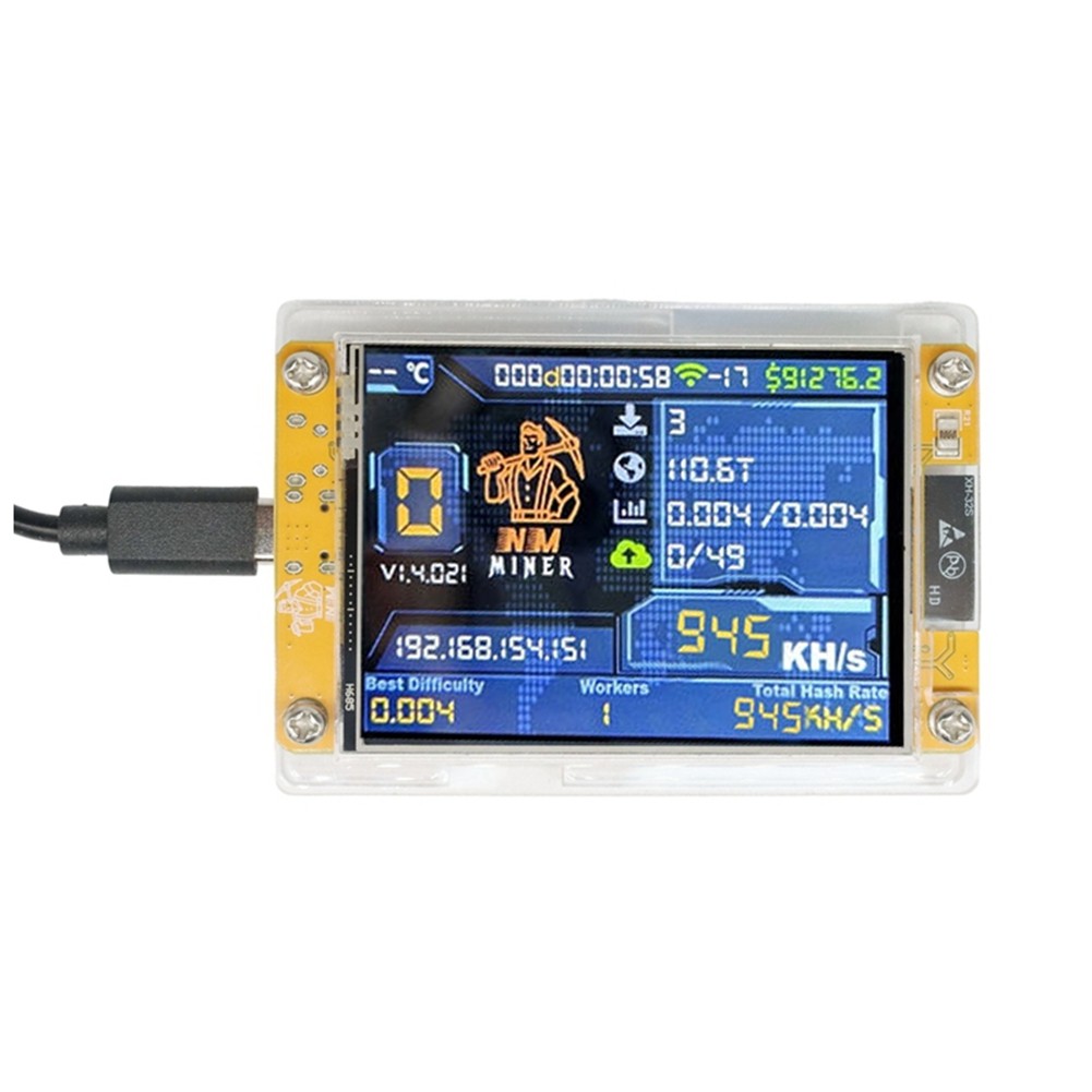 +Case 950KH/S Harshrate Bitcoin Lottery Miner with 2.8--Display Cry6387