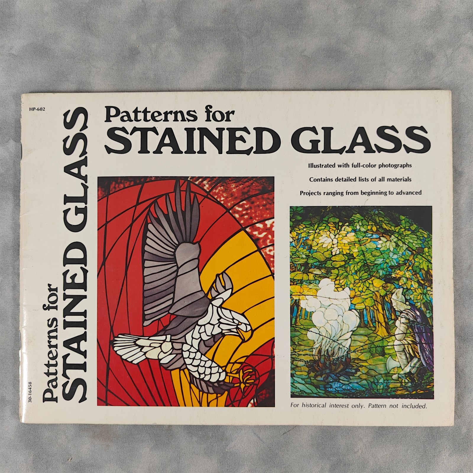 1977 Patterns for Stained Glass Book HP-602 James E Gick Vintage Craft Guides PB