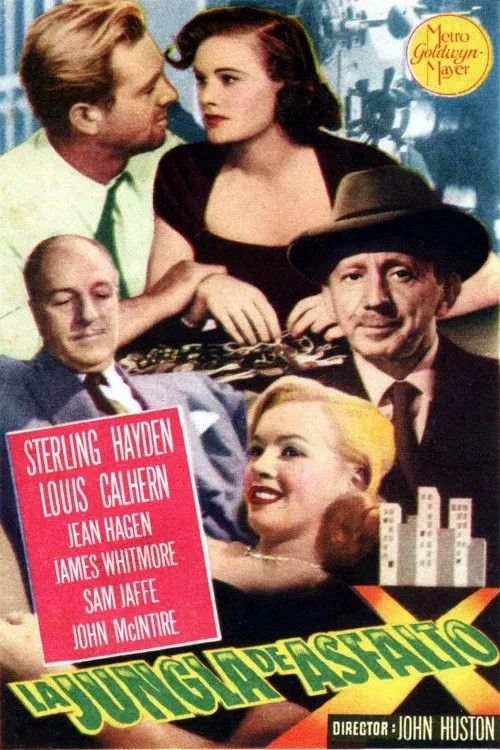 THE ASPHALT JUNGLE 1950 Film Noir John Huston Classic Reproduction Postcard