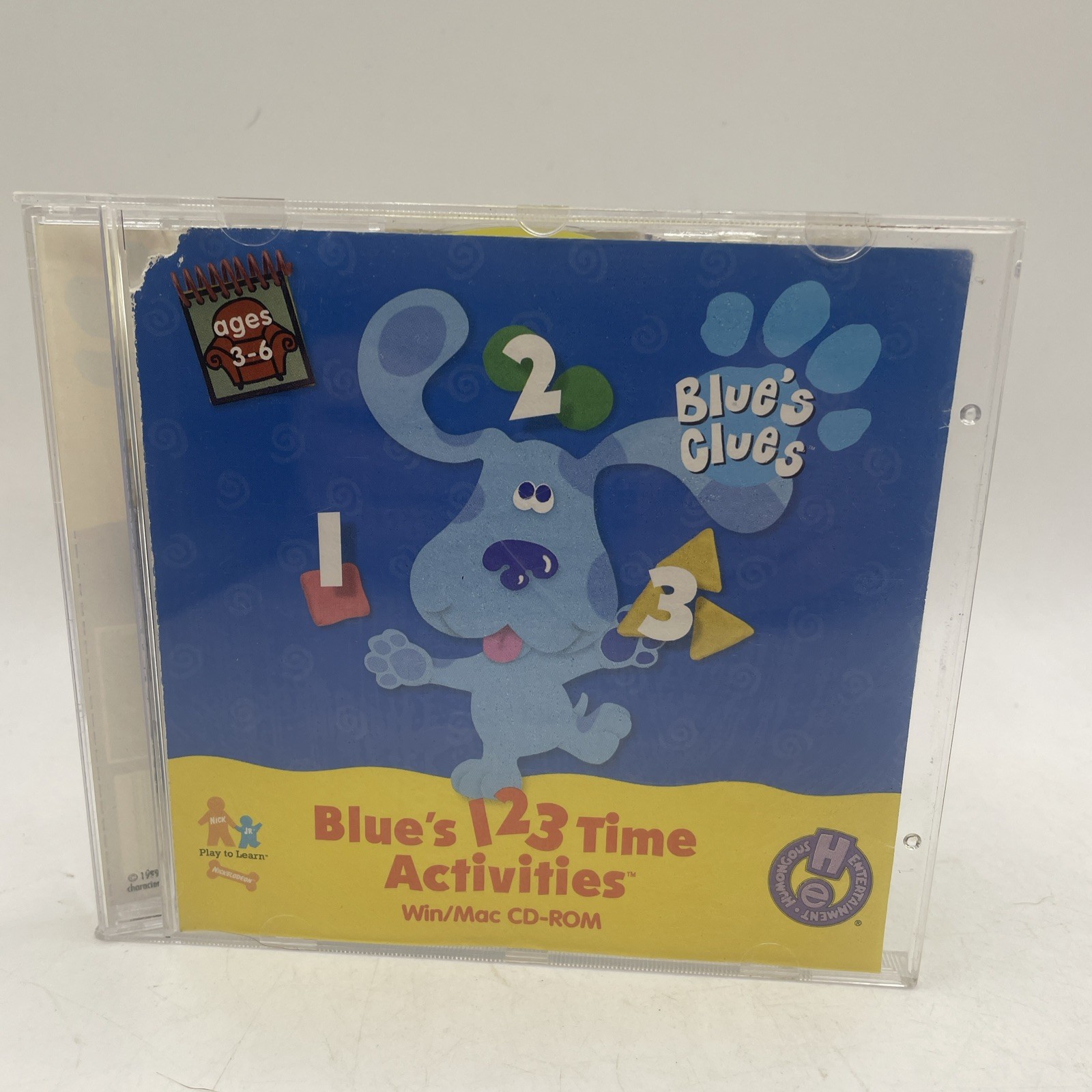 Blue's Clues Blue's 123 Time Activities Win/Mac CD-Rom Free Post