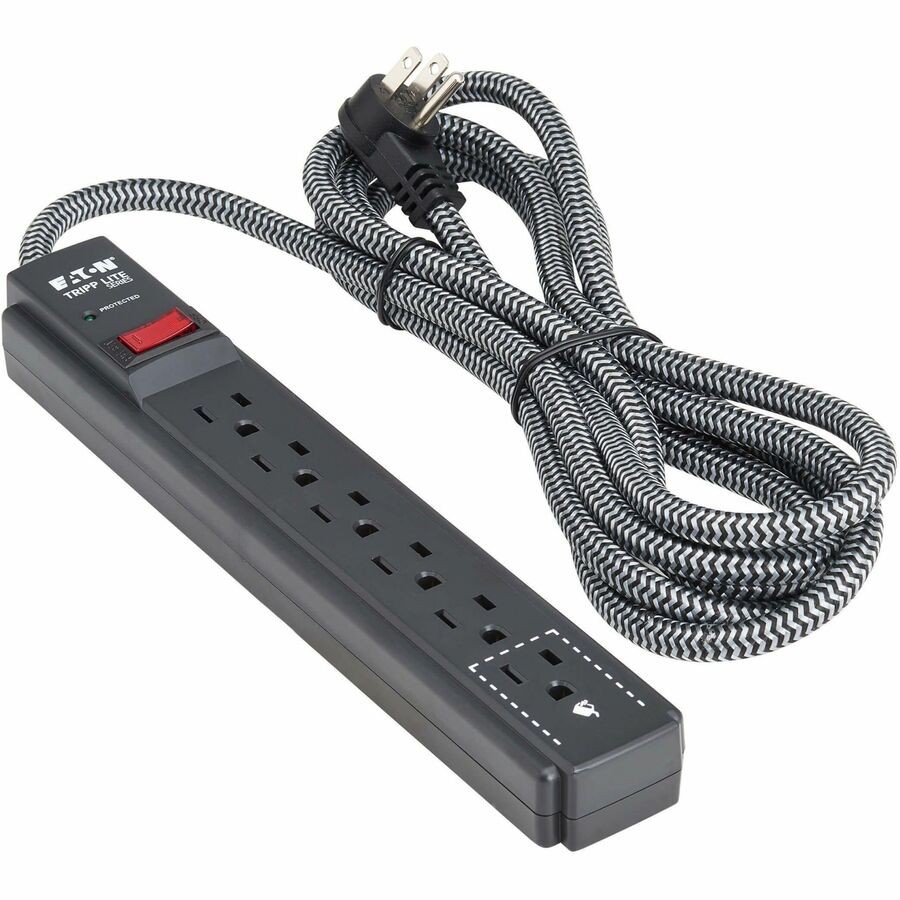 Eaton Tripp Lite 20ft 6-Outlet Surge Protector 5-15R Outlets Black