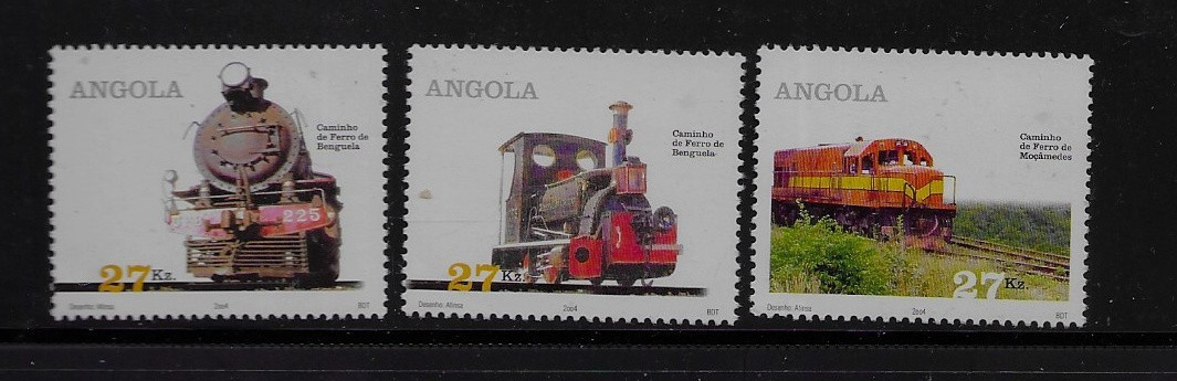 Angola 2004 Trains/Railways/Rail/Steam Engine/Locomotive/Transport MNH