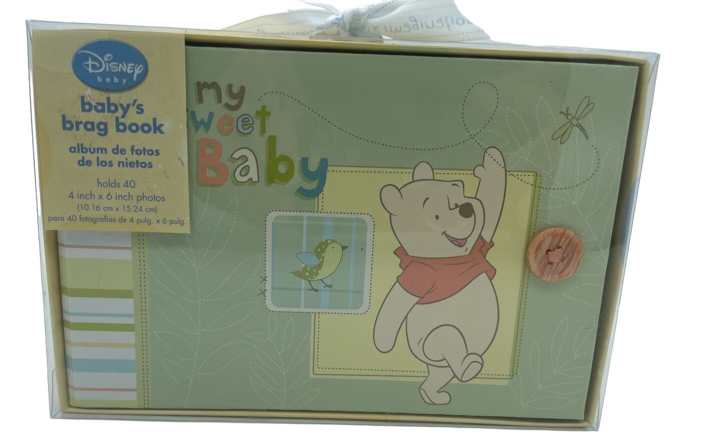 Disney Winnie The Pooh Baby Brag Book Photo Album - Holds 20 4x6 Pictures NEW