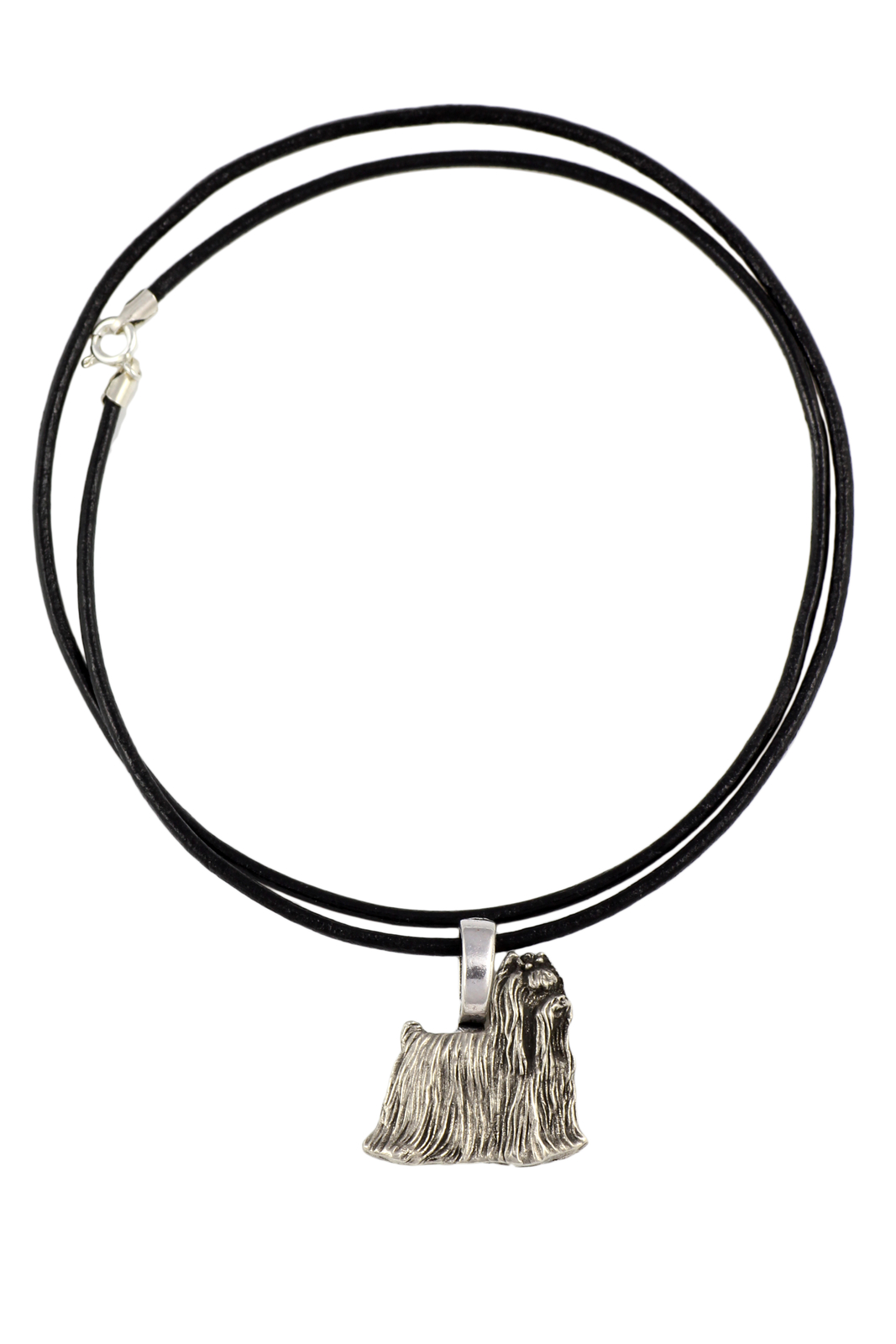 Yorkshire Terrier - Dog Collar, Silver Plated Pendant For The Dog Lover