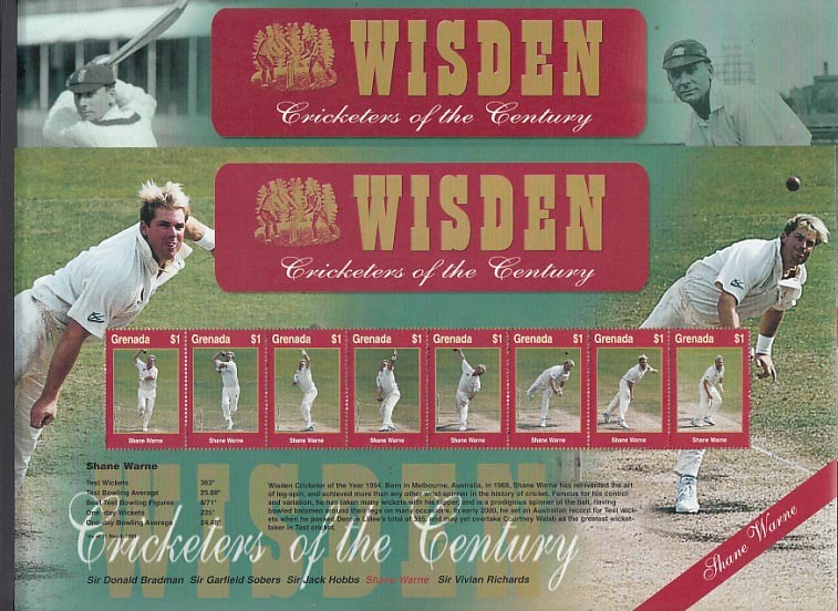 Grenada - Mail 2001 Yvert 4030/62 ** MNH Cricket Sports