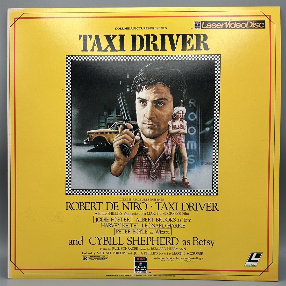 ~ TAXI DRIVER ~ LaserVideoDisc/ Laserdisc ~ Robert De Niro/Jodie Foster/Scorsese