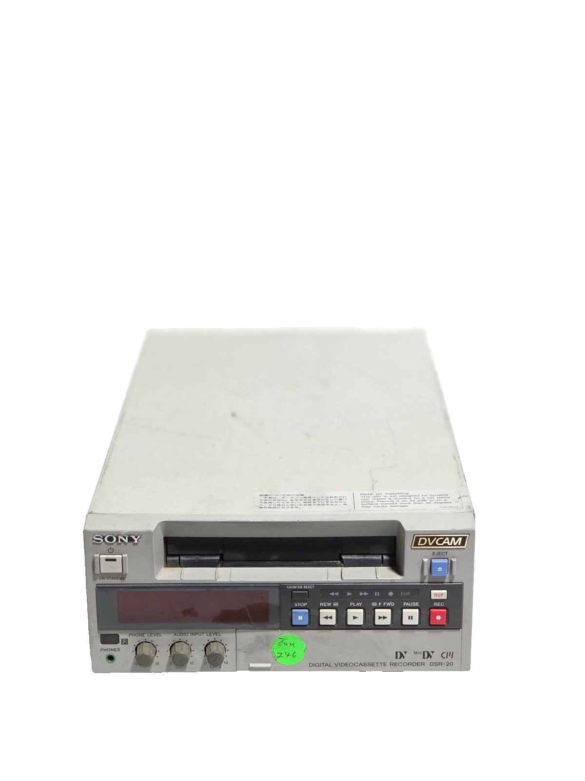 Sony DSR-20 DVCAM MiniDV Tape Player Recorder ~ for PARTS