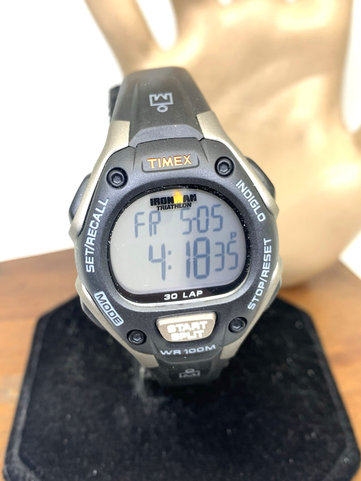 Timex Women's Watch T5E961 Ironman Quartz Digital Indiglo Sport Rubber Band 34mm