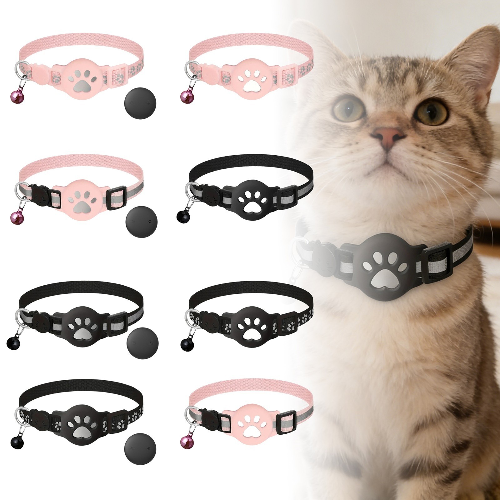 Cat Tracker Collar for Small Cats-Real Time Cat GPS Tracker,Pet Tracker for Cats