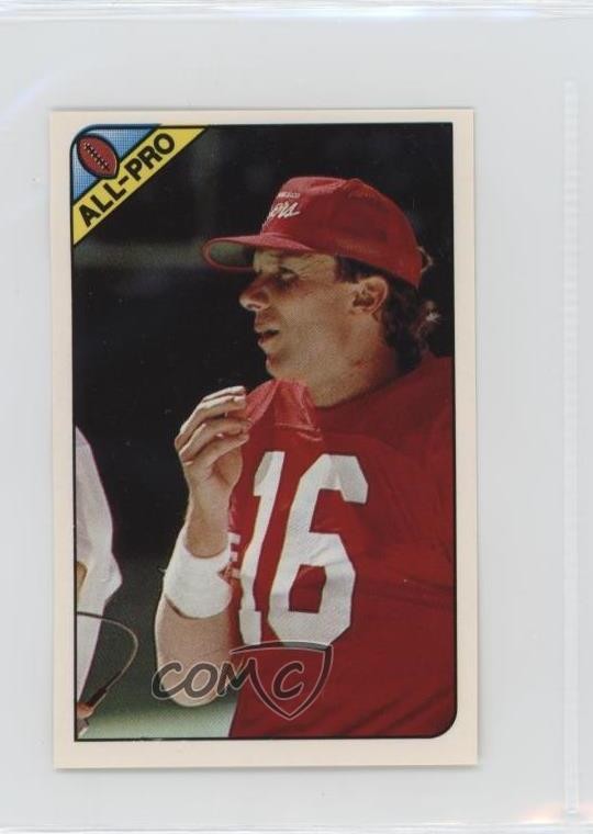 1990 Panini Album Stickers Joe Montana #196 HOF 0au4