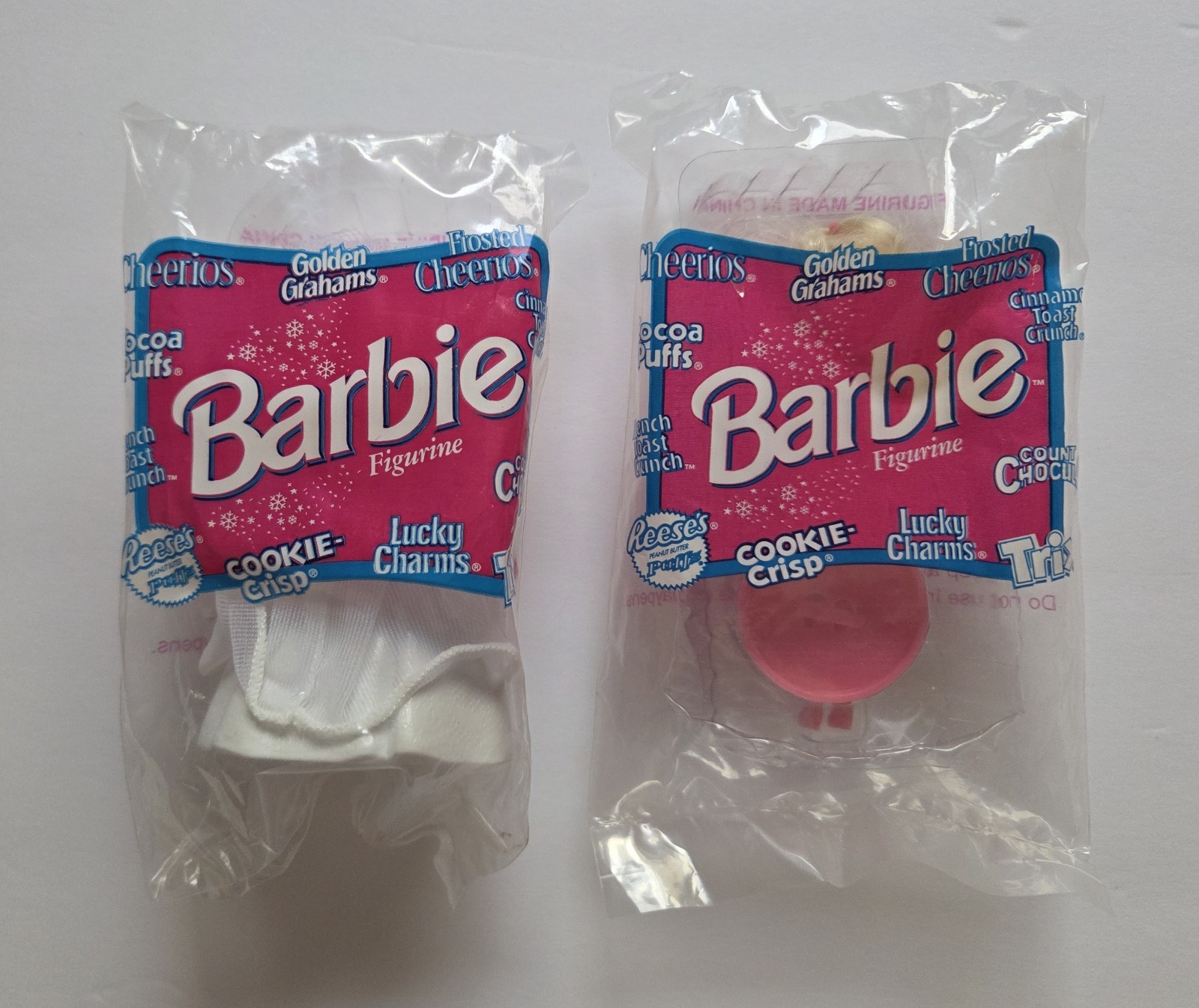 1997 General Mills Cereal Barbie Figurines Lot of 2 - NIP Sealed Vintage