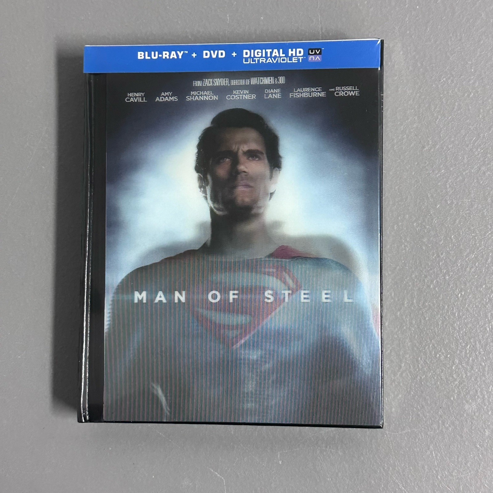 MAN OF STEEL (Blu-Ray/3 Disc Target Exclusive Lenticular DigiBook) BRAND NEW sea