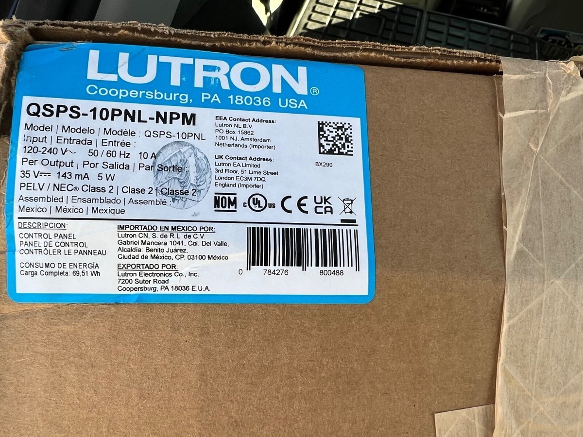 Lutron Sivoia QS 10-Output Configurable Smart Shade Panel NEW QSPS-10PNL-NPM
