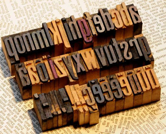 a-z alphabet letterpress wooden printing blocks wood type Vintage printer typo