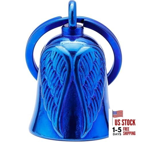 Motorcycle Wing Bell - Motorcycle Wing Bell Hanger,Biker Bells Protect The Blue