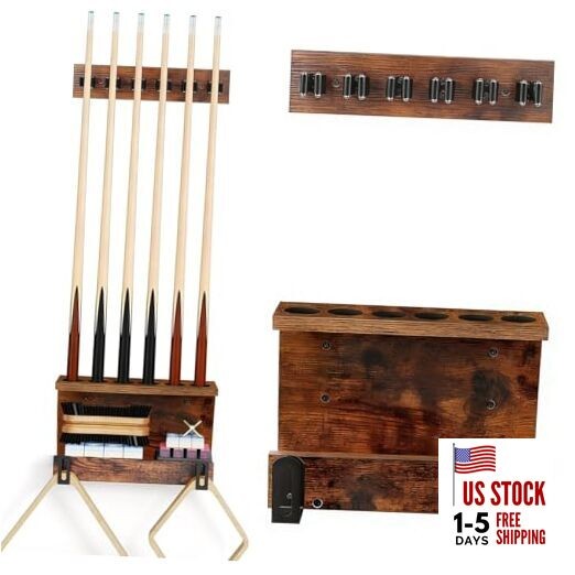 Pool Stick Holder Wall Mount, Billiards Pool Cue Rack Accessories, Cue Rack 