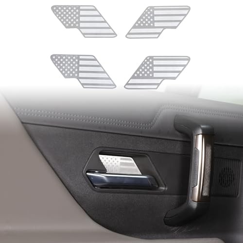 for Hummer EV Accessories Car Inner Door Panel Trim Sticker Front American Flag