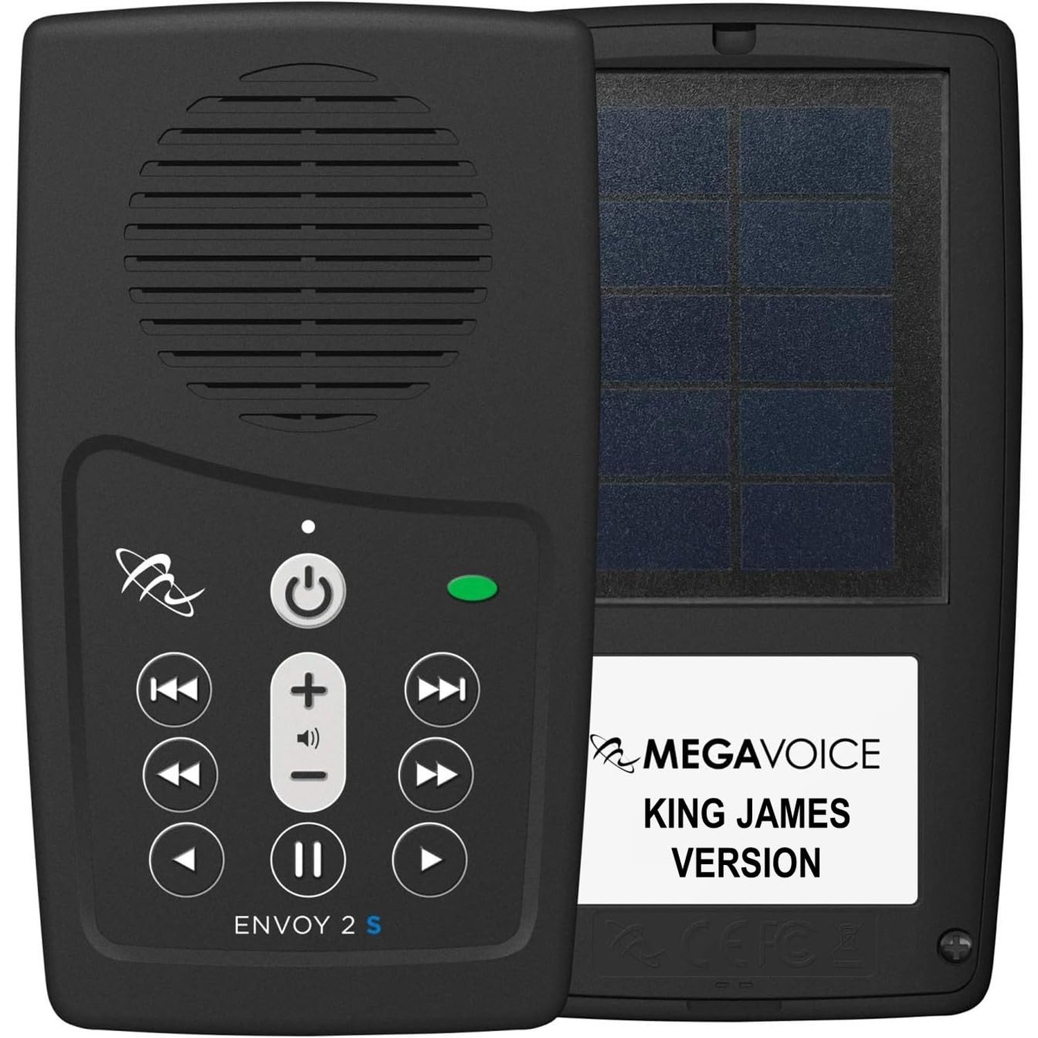 King James Version (KJV) Narrated by Paul MIMS MegaVoice Handheld Solar Power...