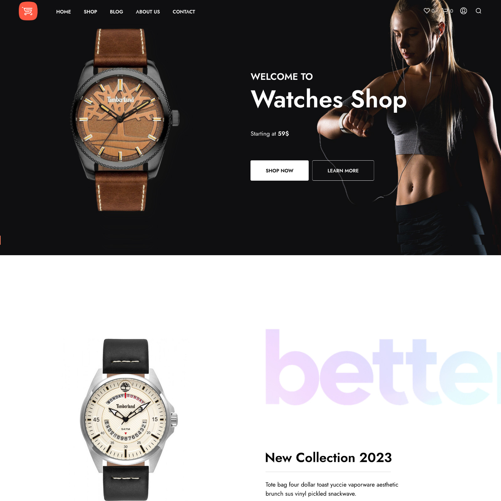 Watch Shop Website Design for Sale with Free VPS Web Hosting!