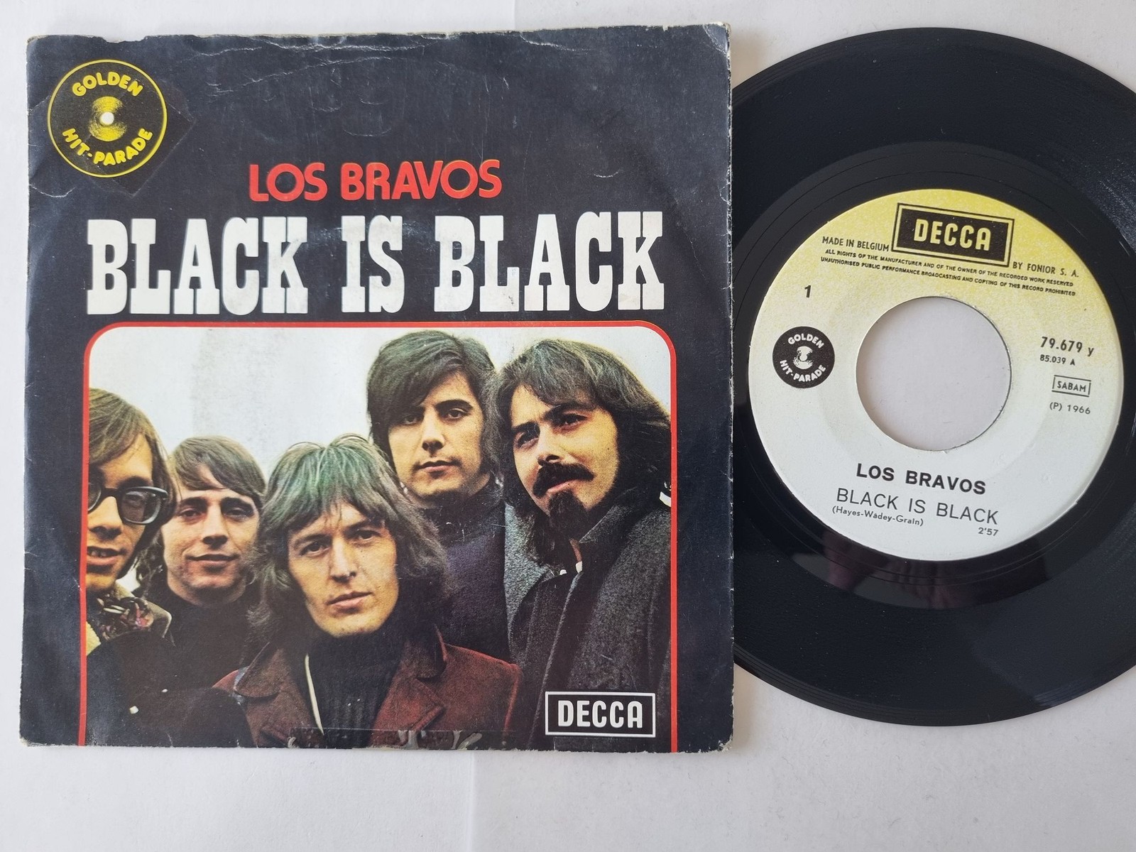 Los Bravos - Black Is Black/ Sympathy 7'' Vinyl Belgium