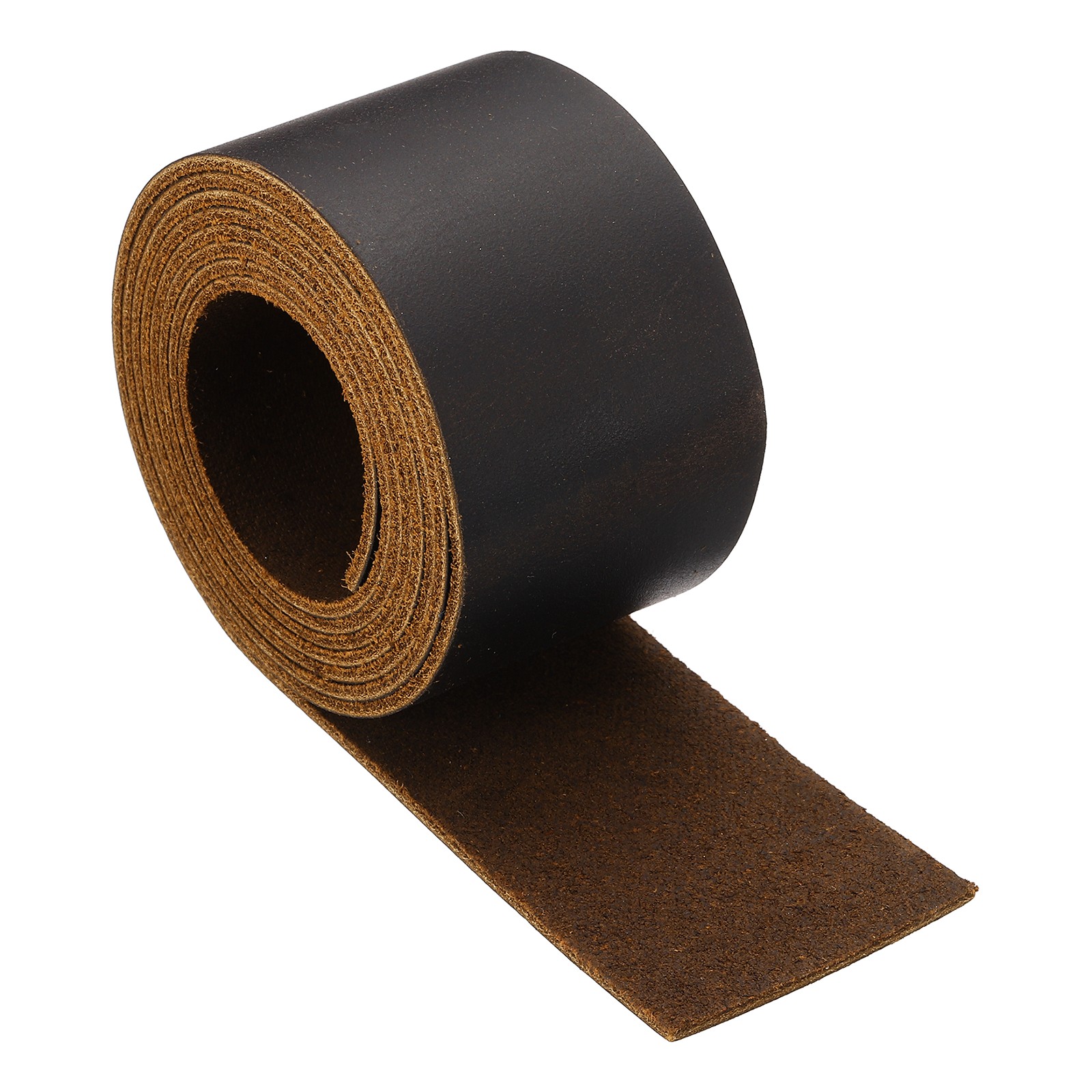 Full Grain Leather Strap, 1.6 Inches Wide x 51 Inches Long, Dark Brown