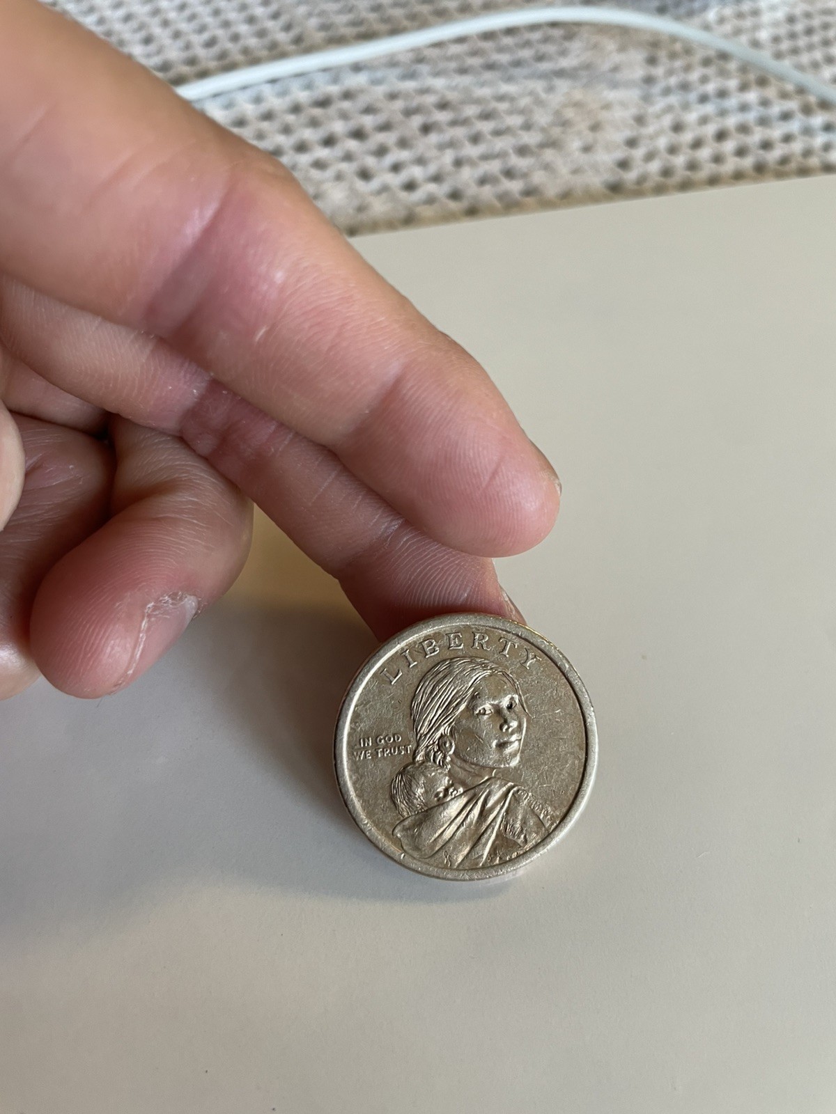 One Dollar Coin Wampanoag Treaty 1621 Year (D) MINT 