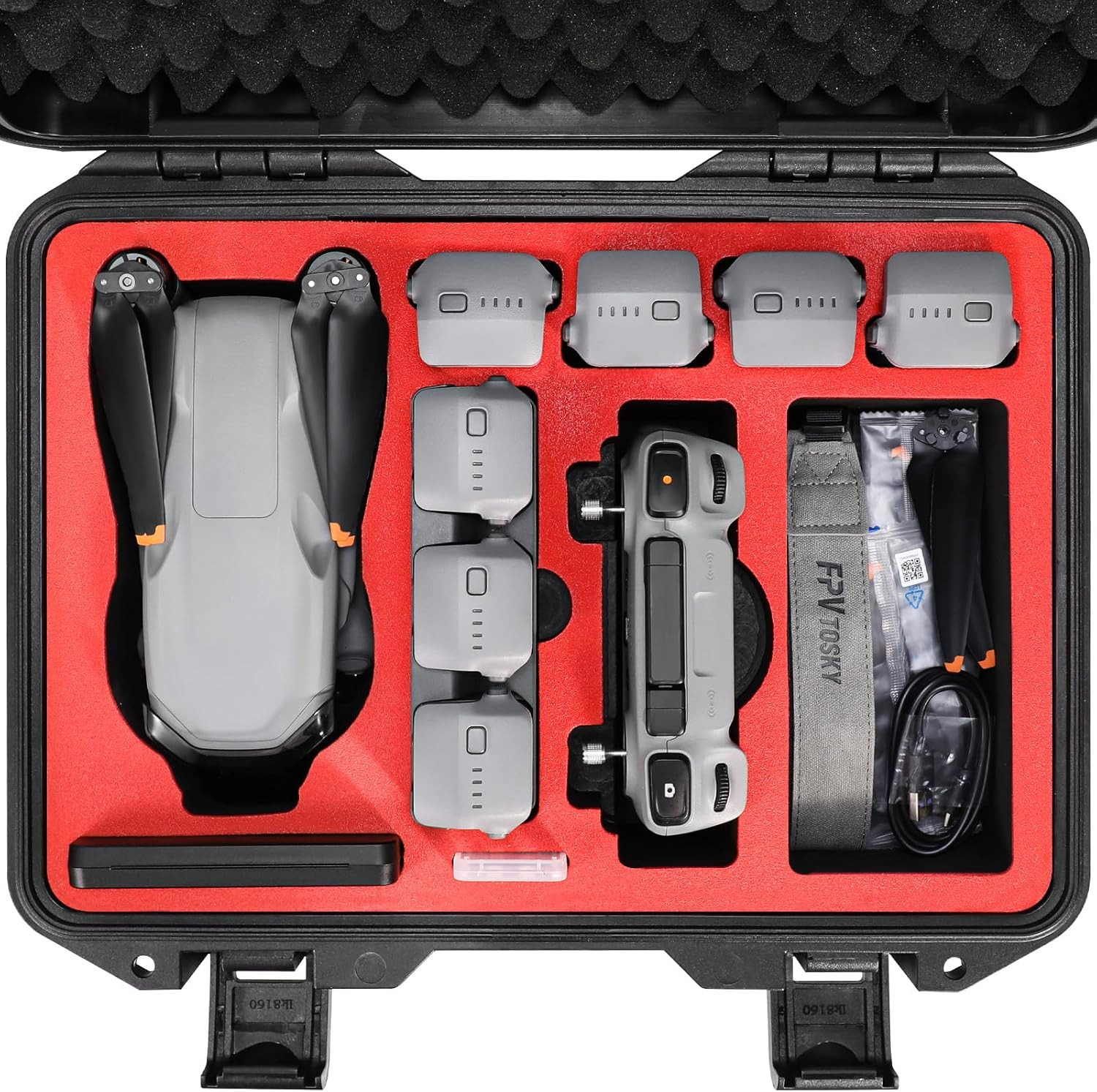 Hard Case for DJI Air 3S/Air 3 Drone/Fly More Combo, Waterproof Air 3S Hard Shel