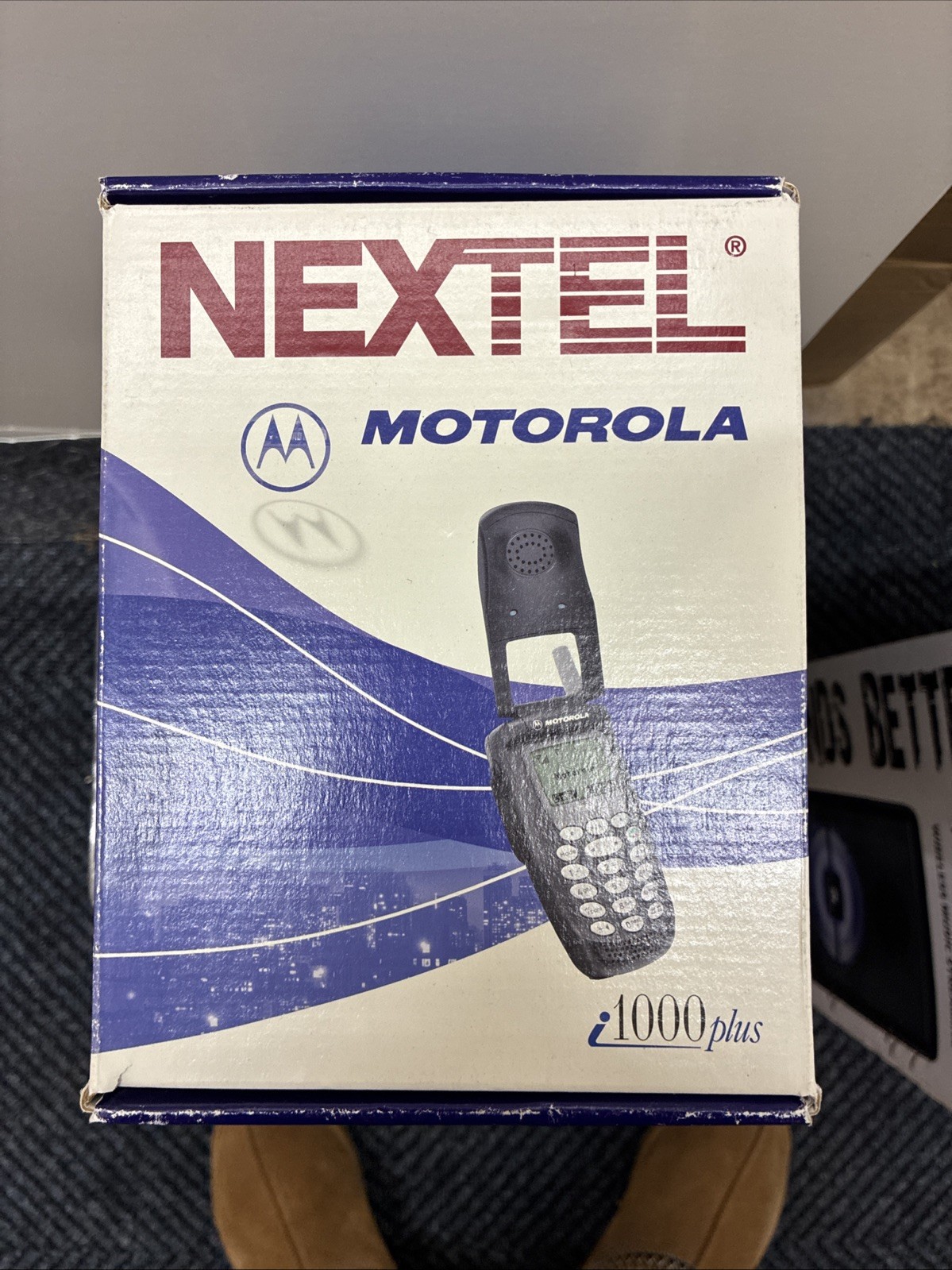 Nextel Vintage iSeries i1000 Plus Black Cellular Phone W/Box Charger