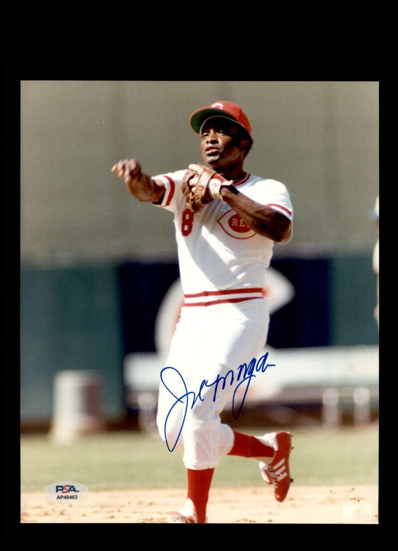 Joe Morgan PSA DNA Autograph 8x10 Photo Signed Reds