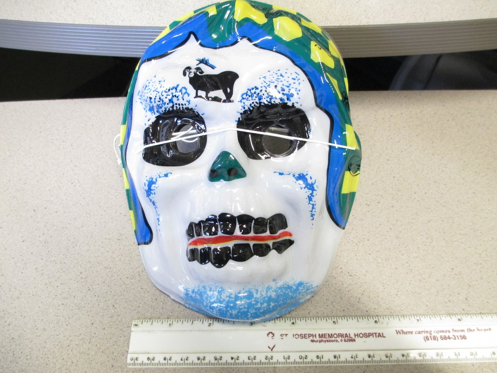 halloween mask (1 item unused) SKULL white face bandana pirate monster China