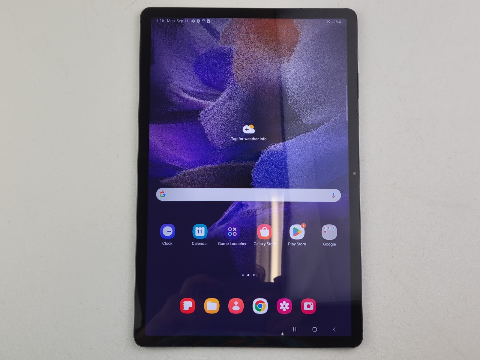 Samsung Galaxy Tab S7 FE 5G (SM-T738U) 64GB (Verizon) 12.4" - CRACKED - H6003