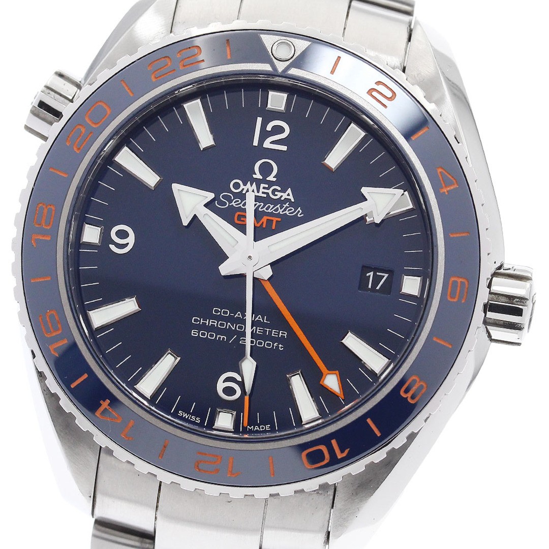 OMEGA 232.30.44.22.03.001 Seamaster Planet Ocean Good Planet GMT Date Automatic