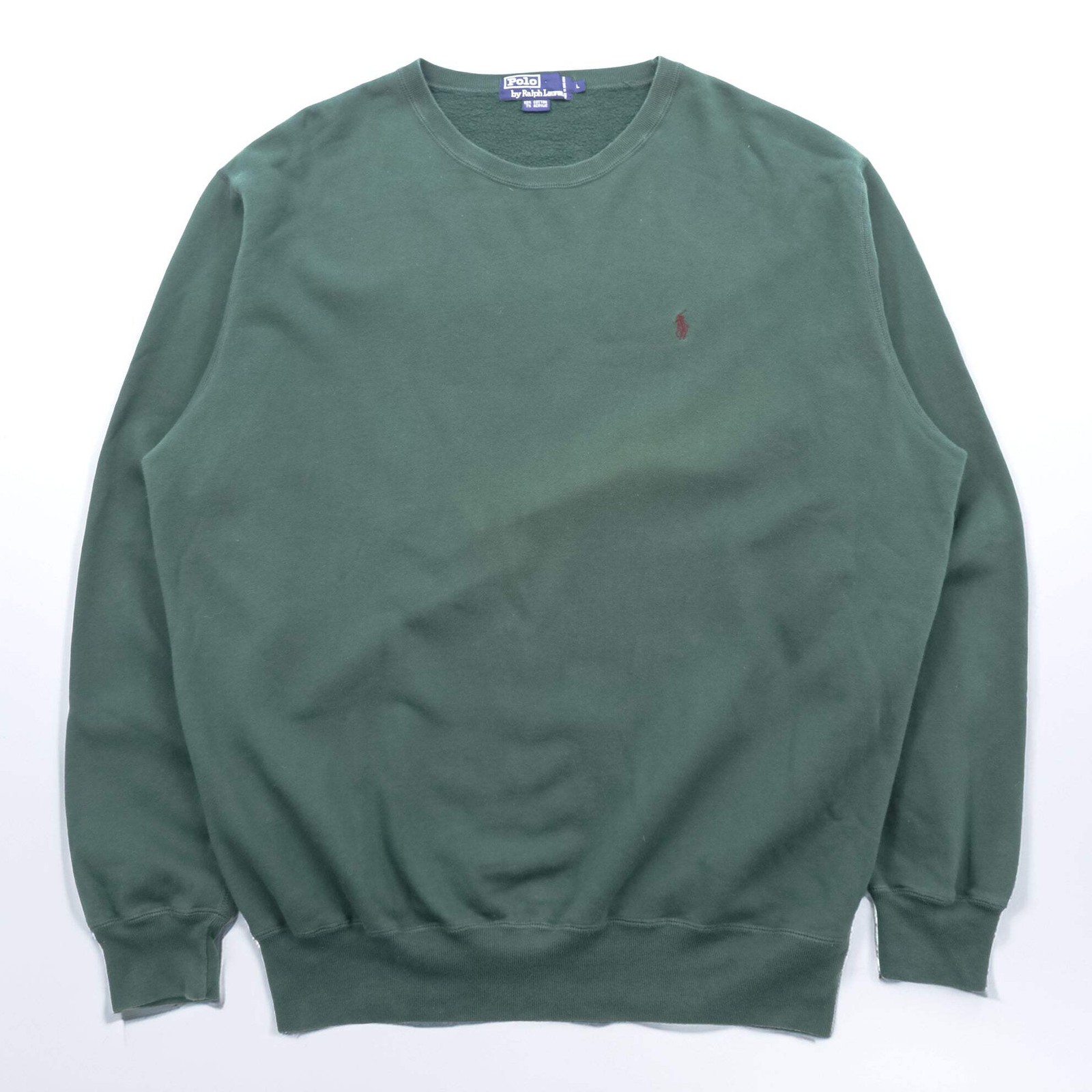 Polo Ralph Lauren 90s Sweatshirt, Size L, with Small Pony Embroidery