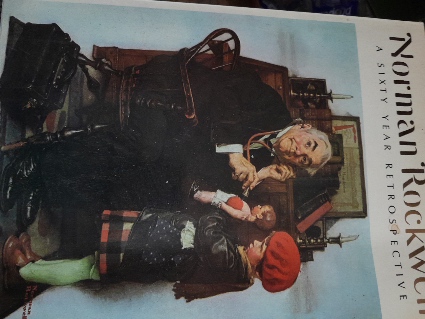 Vintage 1972 Norman Rockwell , A Sixty Year Retrospective 1910-1971